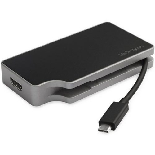 Startech .com USB C Multiport Adapter to 4K HDMI or 1080p VGA DisplayUSB Type C Travel Dock 95W PD Pass-Through, Gigabit Ethernet, USB-A -… DKT30CHVGPD