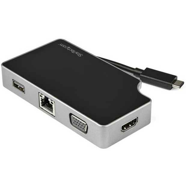 StarTech.com USB C Multiport Adapter with HDMI, VGA, Gb Ethernet & USB - USB  C to 4K HDMI or 1080p VGA Adapter Mini Dock Hub - Travel Dock