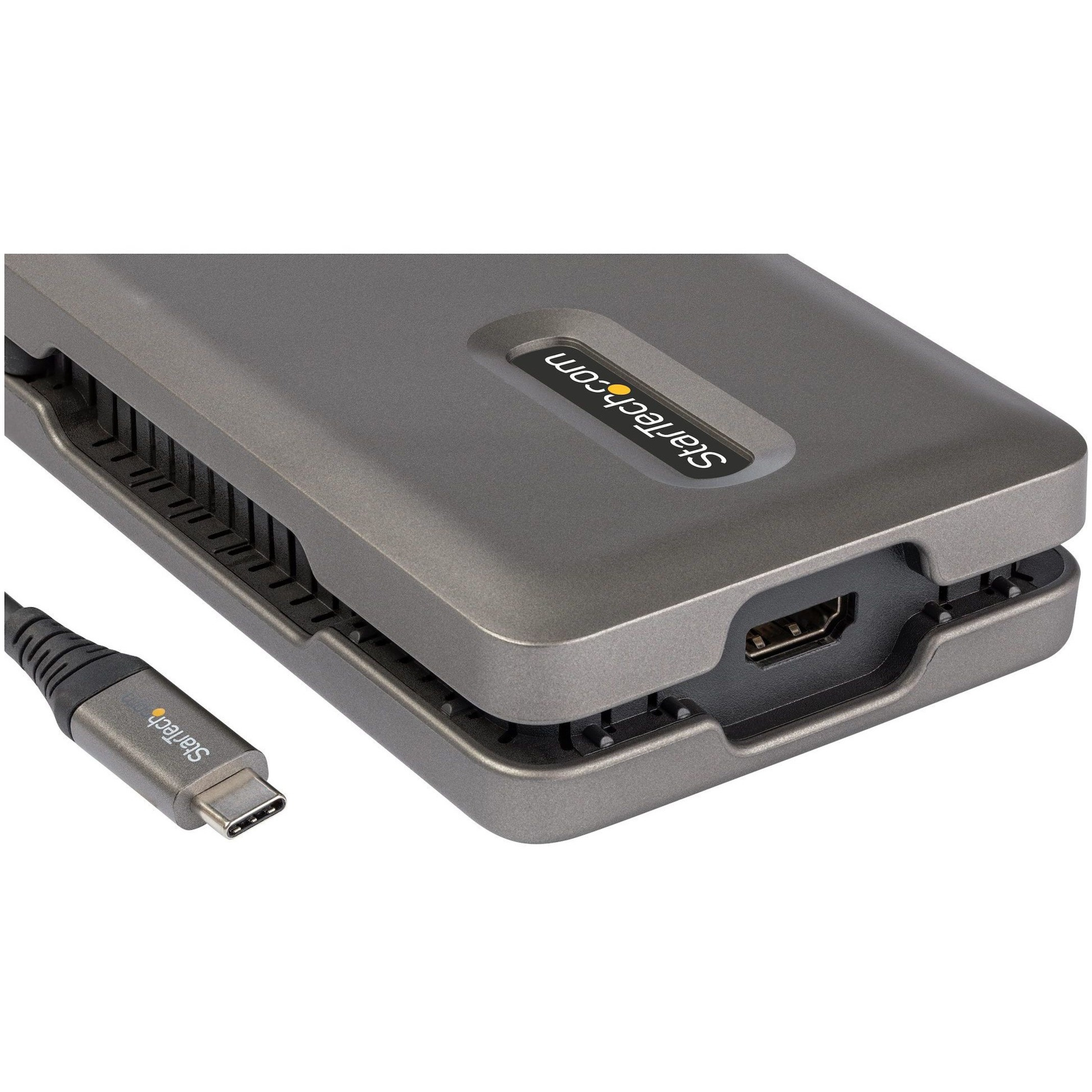 StarTech.com Adaptateur USB-C Multiport, HDMI 4K 60Hz avec/HDR, Hub USB 3  ports, 100W