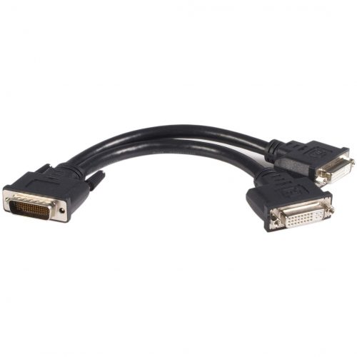 Startech .com .com LFH 59 Male to Dual Female DVI I DMS 59 CableConnect two DVI monitors to your DMS / LFH equipped graphics card…. DMSDVIDVI1