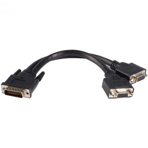 Startech .com .com LFH 59 Male to Dual Female VGA DMS 59 CableConnect two VGA monitors to your DMS / LFH graphics card.1ft dms 5… DMSVGAVGA1