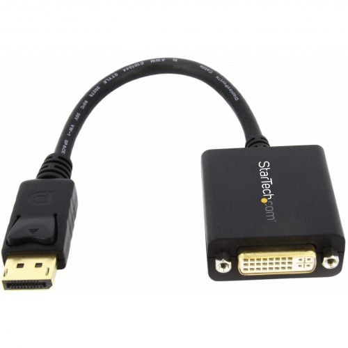 Startech .com DisplayPort to DVI Adapter, DisplayPort to DVI-D Adapter/Video Converter 1080p, DP 1.2 to DVI Monitor, Latching DP ConnectorPass… DP2DVI2