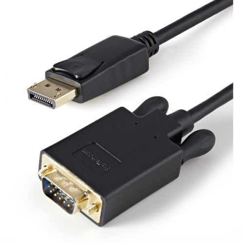 Startech .com 3ft (1m) DisplayPort to VGA Cable, Active DisplayPort to VGA Adapter Cable, 1080p Video, DP to VGA Monitor Converter Cable3ft… DP2VGAMM3B