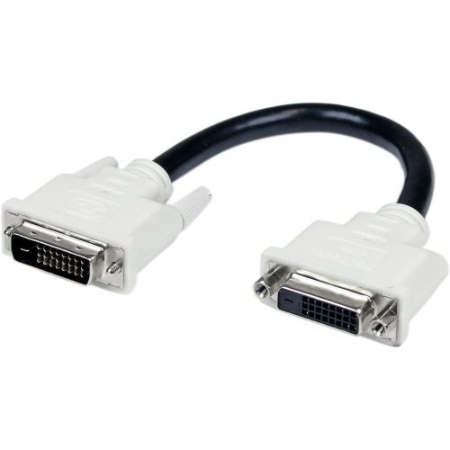 Startech .com 6in DVI-D Dual Link Digital Port Saver Extension Cable M/FExtend a DVI-D port by 6in, to prevent unnecessary strain on the… DVIDEXTAA6IN