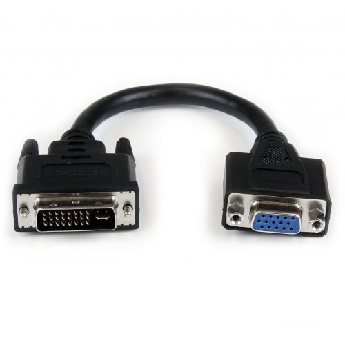 Startech .com 8in DVI to VGA Cable AdapterDVI-I Male to VGA FemaleConnect your VGA Display to a DVI-I sourcedvi male to vga female c… DVIVGAMF8IN