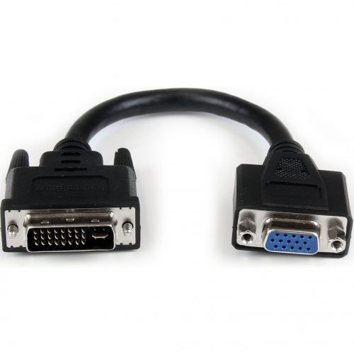 Startech .com 8in DVI to VGA Cable AdapterDVI-I Male to VGA FemaleConnect your VGA Display to a DVI-I sourcedvi male to vga female c… DVIVGAMF8IN