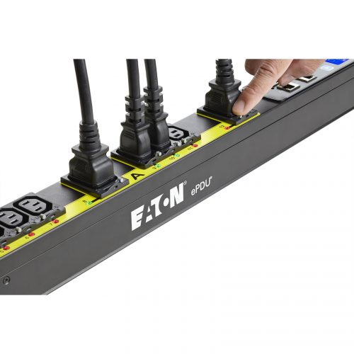 Eaton Managed Rack PDU 5.76 kW max 200-240V 24A 24 Outlet Single-Phase PDUSwitchedNEMA L6-30P20 x IEC 60320 C13, 4 x IEC 60320 C19 -… EMA107-10