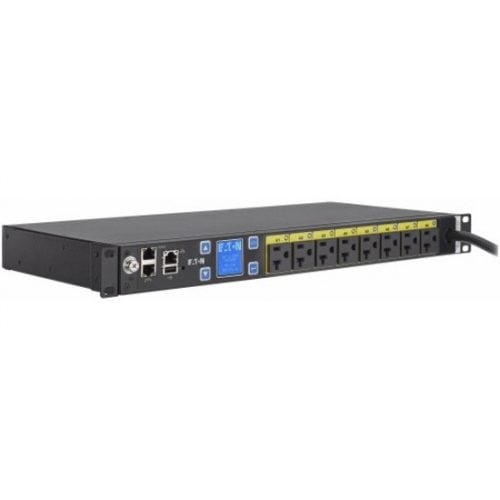 Eaton Managed Rack PDU 1.44 kW max 120V 12A 50-60Hz 1U Single-Phase PDUSwitchedNEMA 5-20P8 x NEMA 5-15R120 V AC1440 WNetwork… EMAT09-10