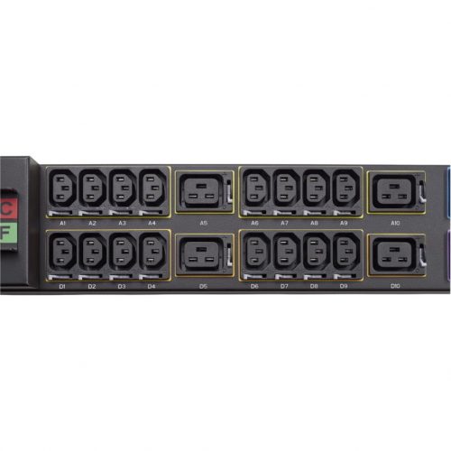 Eaton ePDU 60-Outlets PDUMetered309-532P6W48 x IEC 60320 C13, 12 x IEC 60320 C19230 V AC, 400 V ACNetwork (RJ-45)0UVertic… EMI356-10
