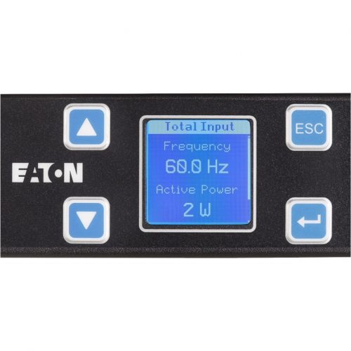Eaton Metered Input rack PDU, 1U, 5-15P input, 1.44 kW max, 120V, 12A, 10 ft cord, Single-phase, Outlets: (12) 5-15RNEMA 5-15P12 x NEMA… EMIT00-10