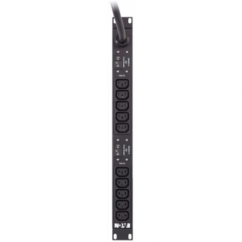 Eaton Basic rack PDU, 1U, L6-30P input, 4.99 kW max, 200-250V, 24A, 10 ft cord, Single-phase, Outlets: (10) C13NEMA L6-30P12 x IEC 60320 C1… EPBZ91