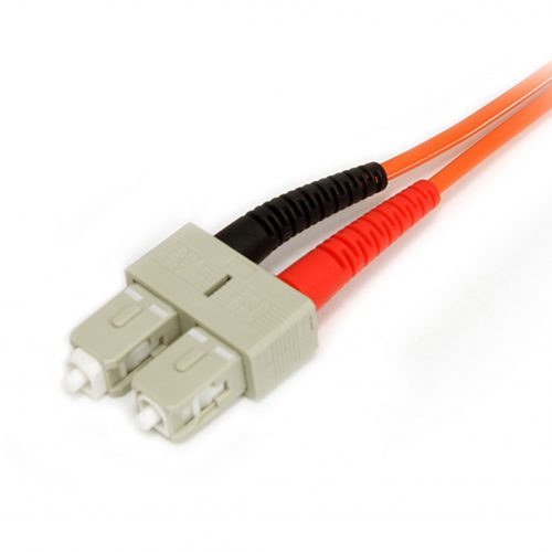Startech .com 1m Fiber Optic CableMultimode Duplex 62.5/125LSZHLC/SCOM1LC to SC Fiber Patch CableConnect fiber network devices… FIBLCSC1
