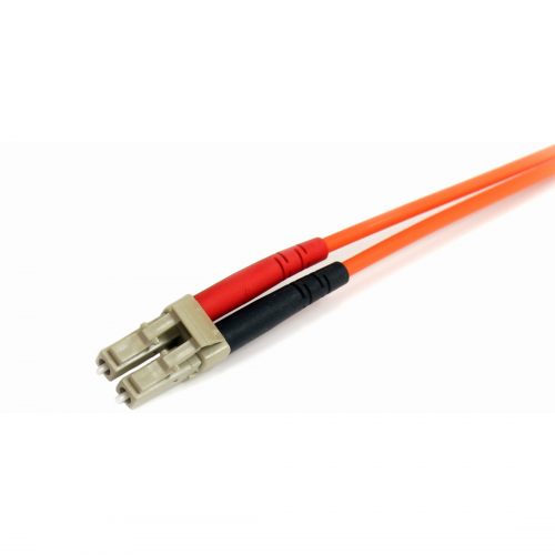 Startech .com 2m Fiber Optic CableMultimode Duplex 62.5/125LSZHLC/STOM1LC to ST Fiber Patch CableConnect fiber network devices… FIBLCST2