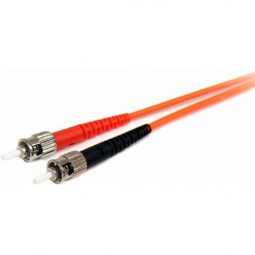 Startech .com 2m Fiber Optic CableMultimode Duplex 62.5/125LSZHLC/STOM1LC to ST Fiber Patch CableConnect fiber network devices… FIBLCST2