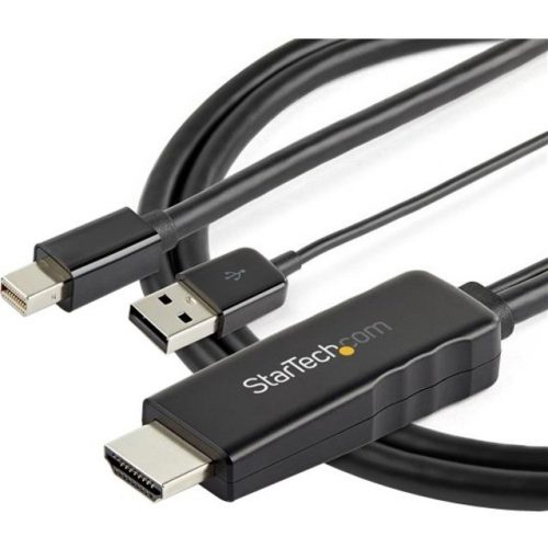 Startech .com 3ft (1m) HDMI to Mini DisplayPort Cable 4K 30HzActive HDMI to mDP Adapter Cable with AudioUSB PoweredVideo Converter -… HD2MDPMM1M