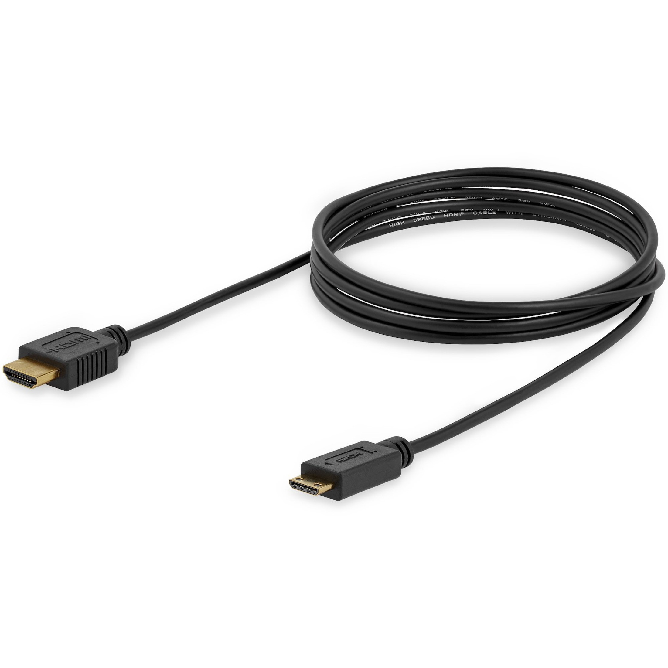 1m Mini HDMI to HDMI Cable with Ethernet - 4K 30Hz High Speed Mini HDMI to  HDMI Adapter Cable - Mini HDMI Type-C Device to HDMI Monitor/Display 