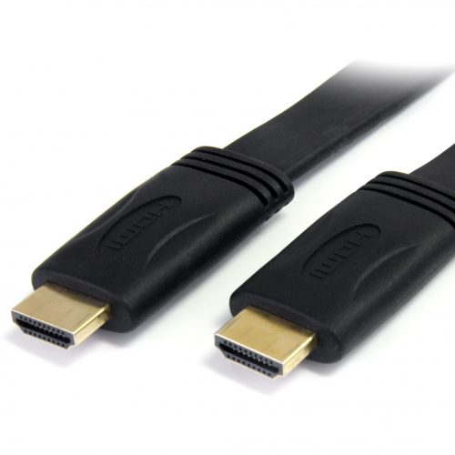 Startech .com 10 ft Flat High Speed HDMI Cable with EthernetUltra HD 4k x 2k HDMI CableHDMI to HDMI M/MCreate Ultra HD connections be… HDMIMM10FL