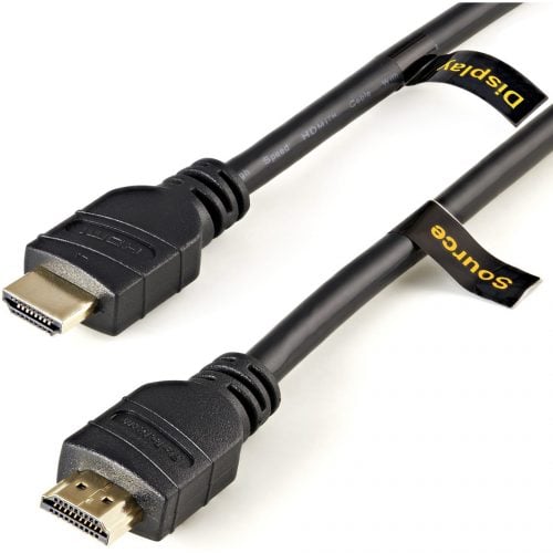 Startech .com 50ft (15m) Active HDMI Cable, 4K 30Hz UHD High Speed HDMI 1.4 Cable with Ethernet, CL2 Rated HDMI Cord for In-Wall Install50ft/1… HDMM50A