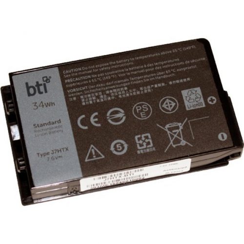 Battery Technology BTI For Notebook Rechargeable4473 mAh34 Wh7.60 V J7HTX-BTI
