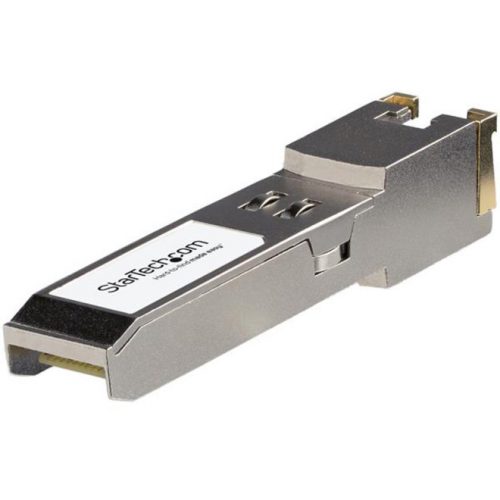Startech .com HPE JL563A Compatible SFP+ Module10GBASE-T10GE Gigabit Ethernet SFP+ to RJ45 Cat6/Cat5e30mHPE JL563A Compatible SFP+… JL563A-ST