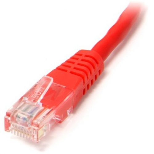Startech .com 6 ft Red Molded Cat5e UTP Patch CableCategory 5e6 ft1 x RJ-45 Male1 x RJ-45 MaleRed M45PATCH6RD
