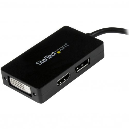 Startech .com Travel A/V adapter3-in-1 Mini DisplayPort to DisplayPort DVI or HDMI converterConnect your mini DisplayPort Device to a Di… MDP2DPDVHD