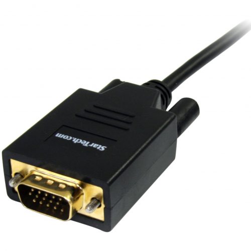 Startech .com 6 ft Mini DisplayPort to VGA CableM/MHD-15 Male VGAMini DisplayPort Male6ftBlack MDP2VGAMM6