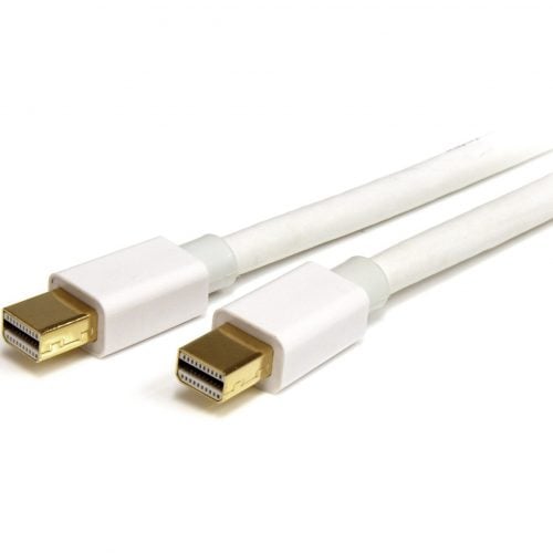 Startech .com 10ft (3m) Mini DisplayPort Cable, 4K x2K Ultra HD Video, Mini DisplayPort 1.2 Cable, Mini DP Cable for Monitor White mDP Cord9…. MDPMM3MW