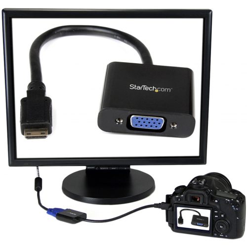 Startech .com Mini HDMI® to VGA Adapter Converter for Digital Still Camera / Video Camera1920x1080Connect a Mini HDMI equipped Digit… MNHD2VGAE2