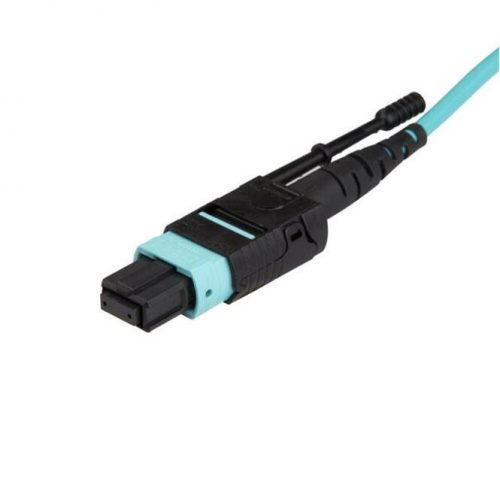 Startech .com 5m 15 ft MPO / MTP Fiber Optic CablePlenum-Rated MTP to MTP CableOM3, 40G MPO CablePush/Pull-TabMPO MTP Cable16.40… MPO12PL5M