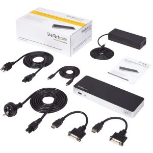 Startech .com Dual Monitor USB C Docking Station w/ 60W Power