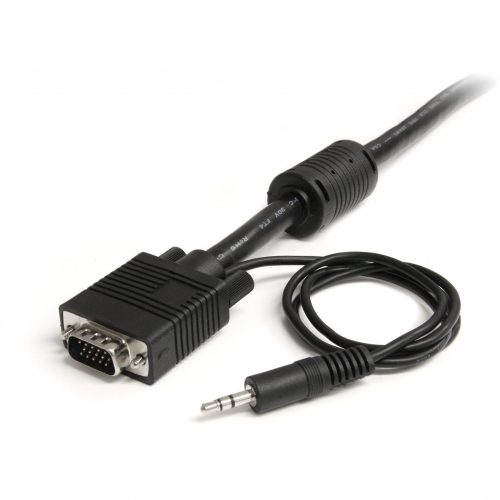 Startech .com 35 ft Coax High Resolution Monitor VGA Cable with Audio HD15 M/MMake VGA video and audio connections using a single, high qua… MXTHQMM35A