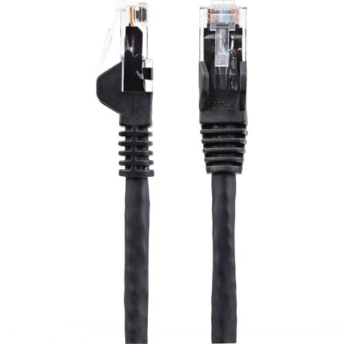 Startech .com 30cm(1ft) CAT6 Ethernet Cable, LSZH (Low Smoke Zero Halogen) 10 GbE Snagless 100W PoE UTP RJ45 Black Network Patch Cord, ETL -… N6LPATCH1BK