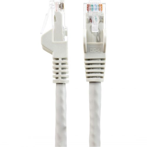 Startech .com 35ft (10.7m) CAT6 Ethernet Cable, LSZH (Low Smoke Zero Halogen) 10 GbE Snagless 100W PoE UTP RJ45 Gray Network Patch Cord ETL… N6LPATCH35GR