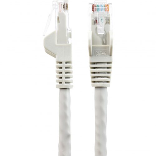 Startech .com 6ft (1.8m) CAT6 Ethernet Cable, LSZH (Low Smoke Zero Halogen) 10 GbE Snagless 100W PoE UTP RJ45 Gray Network Patch Cord, ETL -… N6LPATCH6GR