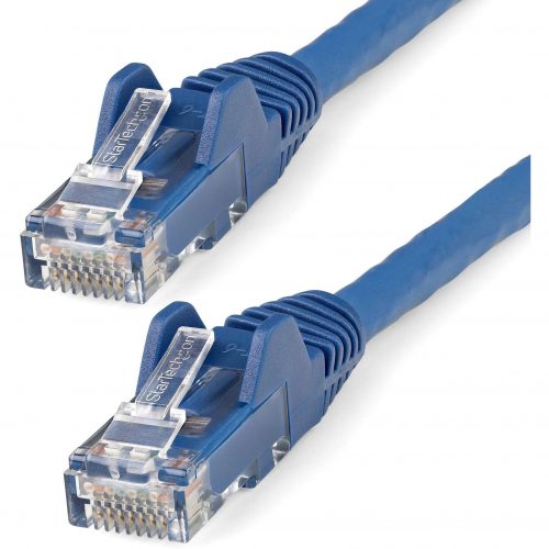Startech .com 6in (15cm) CAT6 Ethernet Cable, LSZH (Low Smoke Zero Halogen) 10 GbE Snagless 100W PoE UTP RJ45 Blue Network Patch Cord, ETL… N6LPATCH6INBL