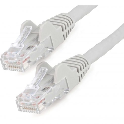 Startech .com 6in (15cm) CAT6 Ethernet Cable, LSZH (Low Smoke Zero Halogen) 10 GbE Snagless 100W PoE UTP RJ45 Gray Network Patch Cord, ETL… N6LPATCH6INGR