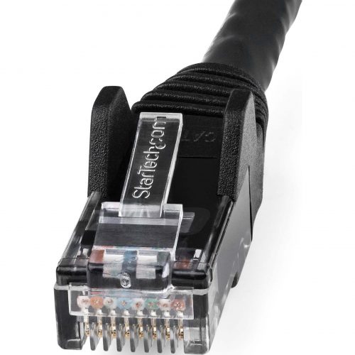 Startech .com 7ft (2m) CAT6 Ethernet Cable, LSZH (Low Smoke Zero Halogen) 10 GbE Snagless 100W PoE UTP RJ45 Black Network Patch Cord, ETL7… N6LPATCH7BK