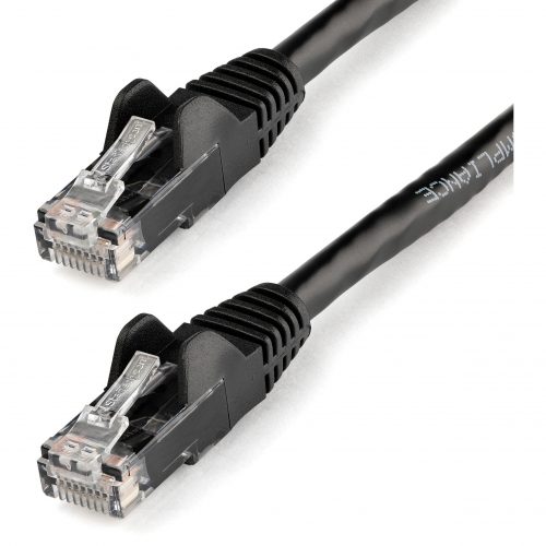 Startech .com 14ft CAT6 Ethernet CableBlack Snagless Gigabit100W PoE UTP 650MHz Category 6 Patch Cord UL Certified Wiring/TIA14ft Bl… N6PATCH14BK