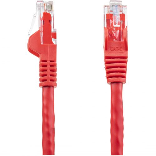 Startech .com 14ft CAT6 Ethernet CableRed Snagless Gigabit100W PoE UTP 650MHz Category 6 Patch Cord UL Certified Wiring/TIA14ft Red… N6PATCH14RD
