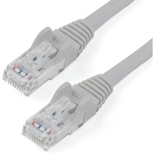 Startech .com 15ft CAT6 Ethernet CableGray Snagless Gigabit100W PoE UTP 650MHz Category 6 Patch Cord UL Certified Wiring/TIA15ft Gra… N6PATCH15GR