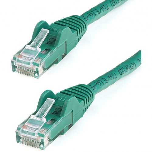 Startech .com 1ft CAT6 Ethernet CableGreen Snagless Gigabit100W PoE UTP 650MHz Category 6 Patch Cord UL Certified Wiring/TIA1ft Green… N6PATCH1GN