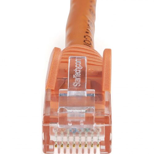 Startech .com 1ft CAT6 Ethernet CableOrange Snagless Gigabit100W PoE UTP 650MHz Category 6 Patch Cord UL Certified Wiring/TIA1ft Oran… N6PATCH1OR