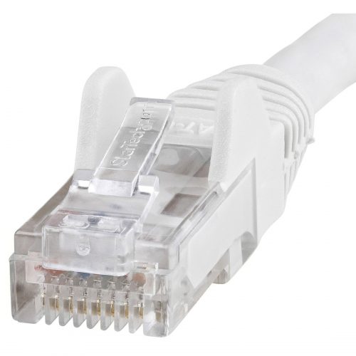 Startech .com 1ft CAT6 Ethernet CableWhite Snagless Gigabit100W PoE UTP 650MHz Category 6 Patch Cord UL Certified Wiring/TIA1ft White… N6PATCH1WH
