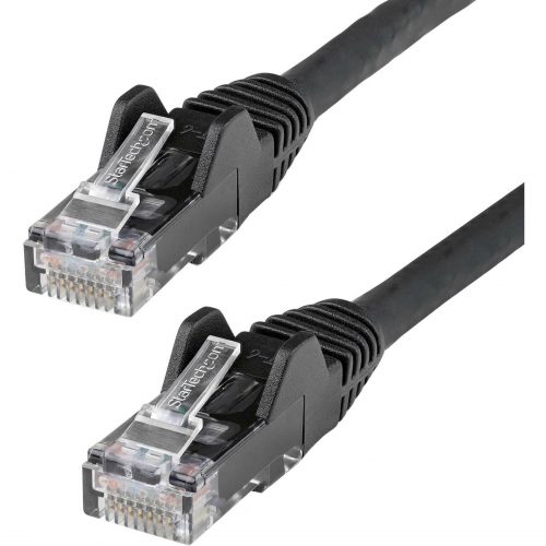 Startech .com 30ft CAT6 Ethernet CableBlack Snagless Gigabit100W PoE UTP 650MHz Category 6 Patch Cord UL Certified Wiring/TIA30ft Bl… N6PATCH30BK