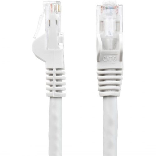 Startech .com 50ft CAT6 Ethernet CableWhite Snagless Gigabit100W PoE UTP 650MHz Category 6 Patch Cord UL Certified Wiring/TIA50ft Wh… N6PATCH50WH