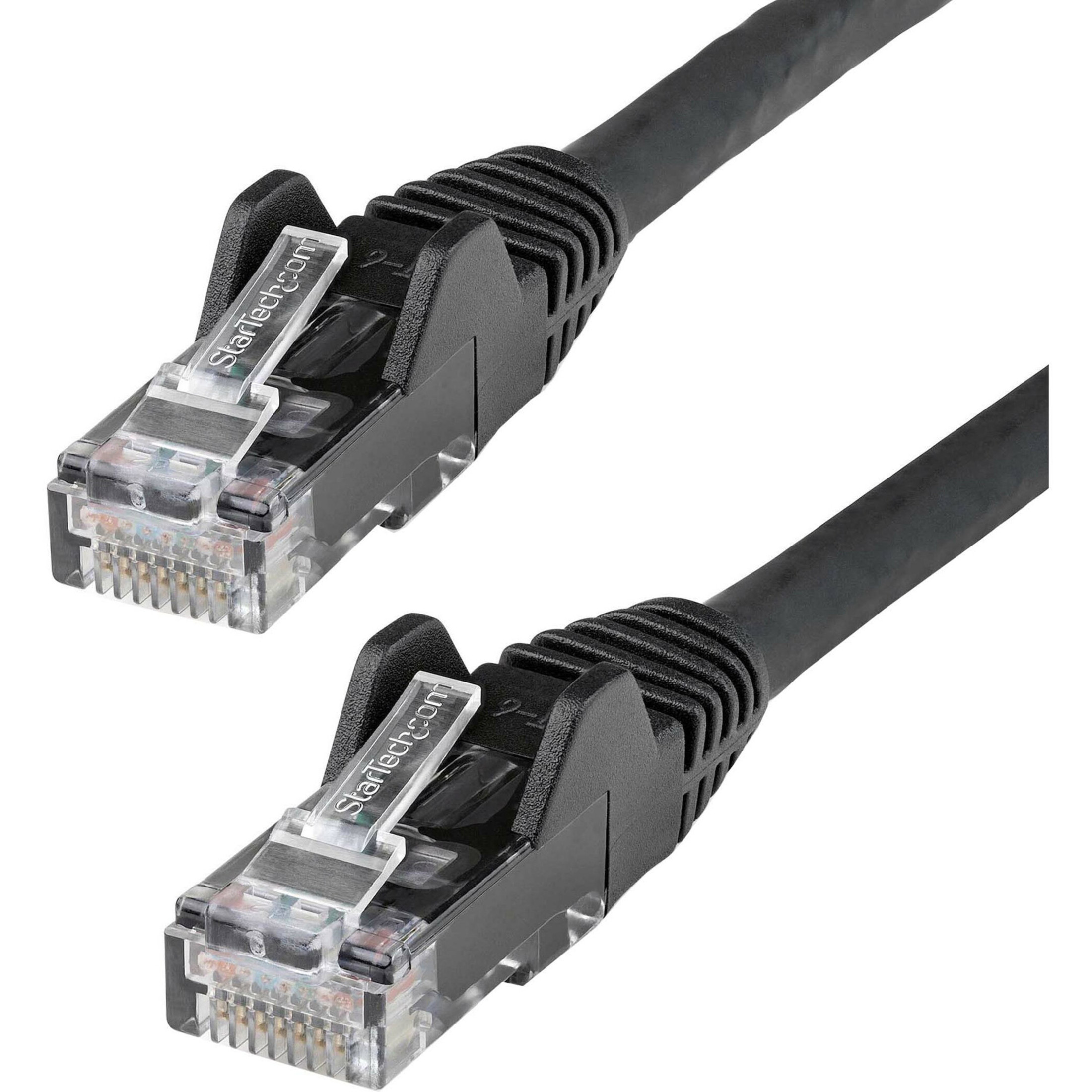 Startech .com 7ft CAT6 Ethernet CableBlack Snagless Gigabit100W PoE UTP 650MHz Category 6 Patch Cord UL Certified Wiring/TIA7ft Black… N6PATCH7BK
