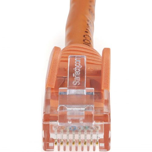 Startech .com 7ft CAT6 Ethernet CableOrange Snagless Gigabit100W PoE UTP 650MHz Category 6 Patch Cord UL Certified Wiring/TIA7ft Oran… N6PATCH7OR