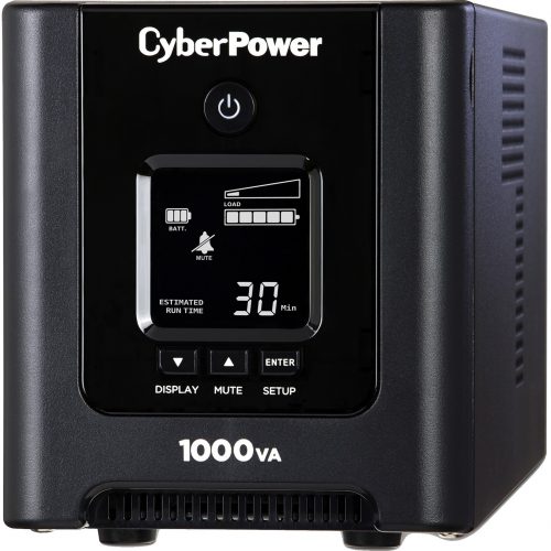 Cyber Power OR1000PFCLCD PFC Sinewave UPS Systems1000VA/700W, 120 VAC, NEMA 5-15P, Mini-Tower, Sine Wave, 8 Outlets, LCD, Panel®… OR1000PFCLCD