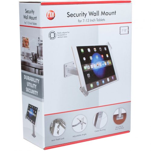 Cta Digital Accessories Security Tabletop And Wall Mount For 7-13In Tablets1 Display Supported13″ Screen Support1 PAD-SWM